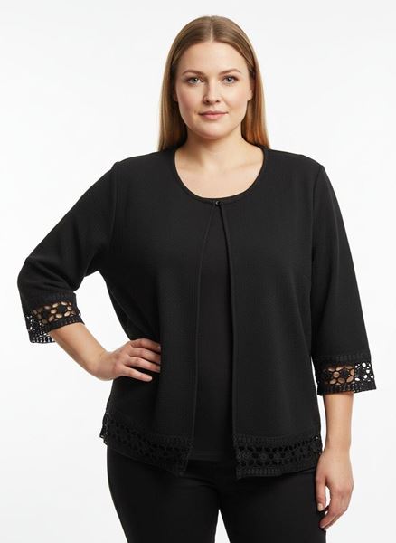 Immagine di CARDIGAN WITH LACE EDGE